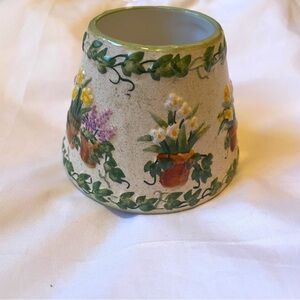 Small Floral Candle Topper